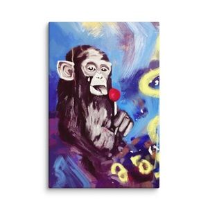 Colorful Monkey Canvas Art